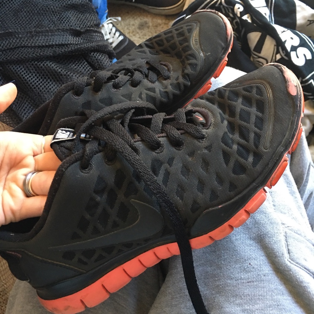 Black and red Nike’s